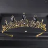 Klipsy do włosów srebrna kryształowa korona i vintage luksusowy rhinestone tiara tiaras mostka biżuteria