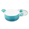 Set di pentole Mainstays Set da 12 pezzi in ceramica antiaderente Teal Ombre Lavare solo a mano