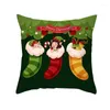 Pillow 45x45cm Couch Cover Year Santa Claus Xmas Tree Covers For Home Decor Merry Christmas Decoration