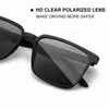 CAPONI Mens Sunglasses Polarized Classic Design Eyewear Protect Eyes Black Shades For Male Outdoor Driving Sun Glasses CP6199 240325