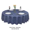 Sets de table Nappe ronde en toile cirée résistante aux déchirures pour un nettoyage facile et une durabilité Beige élégant 140 cm