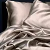 Pillow Solid Color Emulation Ice Silk Satin Pillowcase Comfortable Multicolor Cover For Bed Throw Single