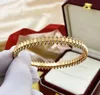 Braceuse Bracelet Gold Bangle Blean Rose Gol Sliver plaqué rotatif Bulle Bracelets Bijoux Designers Femmes Femme Men Party Gift