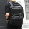 Backpack Weysfor Fashion Men Leather School Bag Waterproof Travel Casual Laptop Computer Bookbag