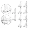 Cadres 10pcs acrylique présentoir transparent triangle pièce commémorative support de montre support pour collections/médailles décor à la maison