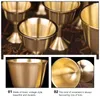 Wine Glasses Cup Brass Copper Lamp Chalice Goblet Ghee Tibetan Collection Gold Butter Vintage Water Oil Decorative Holder Cups Desk