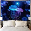 Tapestries Tapestry Home Decor Jellyfish Hanging Bedside Background Cloth Decoration Room