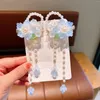 Clips para el cabello Barrettes 2 unids Estilo chino Flor para niños Clip Hanfu Tocado Niñas Adorno Borla Niños Horquilla Accesorio Drop de Otd2Q