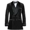 Veet Green Smoking Jacket 1 PCS Bröllopsmokare