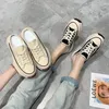 Slippers Microfiber Sewing Fashion Summer Outside Shoes Female 2024 High Quality Low Heel Flat With Mixed Colors