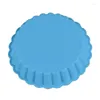 Moldes para hornear 6 unid ecológico molde de pastel de silicona pastel de fruta tartas de huevo bandeja redonda fondant para hornear herramientas de pan