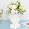 Plantenbakken Hoofd Bloempotten Witte Keramische Gezicht Planter Decoratieve Creatieve Gezicht Vaas Multifunctionele Bloempotten Elegante Hoofd Plantenbakken