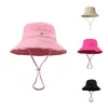 Rertro Hats Designers Men Black Pink Blue Solid Pattern Bob Letters Silver Mettated Bucket Hat for Woman Fishing Dress Outdoor CapsオプションGA0130 C4