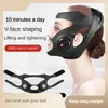 3 I 1 Slimming Face Mask Face Slimming Instrument Mikroström Face Lyft Firma V Face Instrument Ansikte Electric Massage Instrument Beauty Bandage Mask