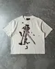 قمصان الرجال Harajuku Art Art طباعة تي شيرت كبير الحجم للنساء ملابس الشوارع Grunge T-Shirt Professional Choice Gothic Y2K Top for Mens Clothing J240322
