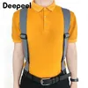 1 st 5cm*120 cm Vuxen Mens elastiska breda hängslen Mens Suspenders Justerbar x Typ Rem Male Jockstrap Sport Work Suspender 240313