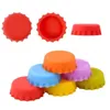 Silicone Drinkware Lid Bottle Bottle Bottle Caps Silica-Gel Garrafas de vinho Molho de cidas com estremamento colorido de garrafa de garrafa T9i002597