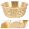 Bowls Copper Bowl Ornament Worship Home Gadgets God Sacrificial Rice Smooth Temple Decoration Offerings Furnishing Articles