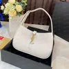 Top Quality Womens Hobo Luxury Handbag Designer Genuíno Couro Bolsas de Ombro Classic Letter Square Underarm Bag Tote Bag