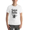 New Save The Bees Beekeeper Quote Design T-Shirt roupas kawaii tops preto liso camisetas homens E8pb #