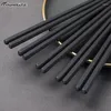 Pauzinhos 1Pair Liga Chinês Japonês Sushi Sticks Reutilizáveis Não Deslizantes Máquina de Lavar Louça Segura Forma de Bambu Grau