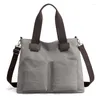 Bag 2024 Fashion Leisure Women's Versatile One Shoulder Messenger Canvas Large Capacity Handbag Arder Lie Fallow Easy