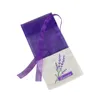 Saco de saquinho de lavanda de organza de algodão roxo diy flor seca doce bursa guarda-roupa saco de presente moldável saco de fragrância atacado