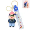 Partihandel Personlig 2D 3D -nyckelhållare Customformade nyckelkedjor Mjuka gummiknappar PVC KeyChain med ditt namn