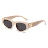 2024 Nouveau Instagram Double B Grand petit cadre Polygonal Pers personnalisé Polarise Sunglasses 541