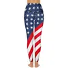 Leggings pour femmes USA Flag Pantalons de yoga Poches 4 juillet Jour de l'indépendance Sexy Push Up Collants de sport respirants Work Out Leggins