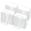 パーティーデコレーション50pcsアクリル長方形の結婚式のための透明な空白のゲスト名カード透明なテーブル席のためのカード