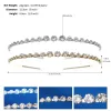 Hårklämmor Barrettes Fashion Crystal Bridal Tiara Hairband Diaadem Veil Tiaras Accessories Headpieces Head Jewelry Drop Delivery Hairje Ot6tz