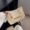 30% OFF Designer bag 2024 Handbags Baroness Korean Edition One Shoulder Leisure Embroidered Diamondback Chain with High Sense Tote Versatile Womens