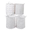Storage Bags XUNZHE 40 34cm Large Folding Laundry Bucket Dirty Clothes Cotton Linen Basket Toy