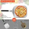 Cookware Sets Folding Aluminum Pizza Peel For Stone Professional Home Use Shovel Baking And Cake On Oven & Grill