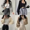 women's Cardigan Sweaters Oversized Chunky Knit Kimo Slouchy Wrap Batwing Open Frt Outwear Coat G6H1#