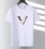 2024 T-shirt pour hommes et femmes Nouveau décontracté 100% coton anti-rides classique motif lettre étoile couple chemise à manches courtes noir et blanc taille asiatique S-4XL