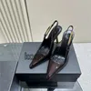 Chaussures habillées à boucle de luxe de styliste, talons hauts, mode d'été pour filles, sandales à talons aiguilles classiques, talons de couleur unie