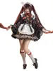 game Genshin Impact HuTao Cosplay Hu Tao-kostuum Lense Halen Maid-kostuum Kerstoutfit Dr Secd Creati Rollenspel K3Du #