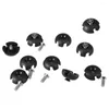 Chaveiros 10pcs Deck Line Guide Slotted Round Out Pull Corda Fivela Acessórios para Kayak Canoe Barco