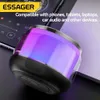 Altoparlanti portatili Essager Mini altoparlante wireless Bluetooth Subwoofer per telefono cellulare Scatola audio portatile esterna Altoparlante domestico Modalità LED Q240328