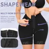 Mulheres plana barriga bunda levantador fajas colombiano multicolor três-breasted elástico hip shorts shapewear roupa interior feminino casa wear 240308