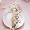 Клипы для волос Barrettes Цветочные аксессуары Bridal Pearl Women Женщины для повязки на голову Crystal Tiaras Fashion Head Piece Украшение обручальная капля Hediv OT6ZJ