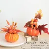 Decoração de festa artificial abóboras mesa de romã decoração de casa adereço outono outono colheita de ação de graças dia das bruxas b