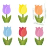 Decoração de festa H55A Mãe Linda Flores Centerpieces Tulipas para Housewarmings Múltiplas Cores Flor Ornamento Adorno