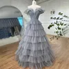 Party Dresses Serene Hill 2024 Lilac A-Line Off Shoulder Evening Prom Puffy Blue Ball Gowns for Women Wedding Gla71414