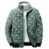 men's Winter Coats Casual Solid StandCollar Lightweight Parkas Coat Men's Jacket Lg Sleeve Windbreaker Padded Men Cold Jackets i7q2#
