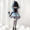 Costume halen per le donne Alice Maid Cosplay Anime Vampire Clown Costume Lolita Puffy Dr Princ Abiti H51S #