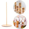 Almofada 1pc acrílico donut stands claro bagels titular donut sobremesa suporte mesa para festa de aniversário de casamento tratar exibição decoração