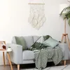 Wandtapijten Macrame Muurhangend Boho Decoratie Wandtapijt Met Houten Kralen En Bladeren Duurzaam